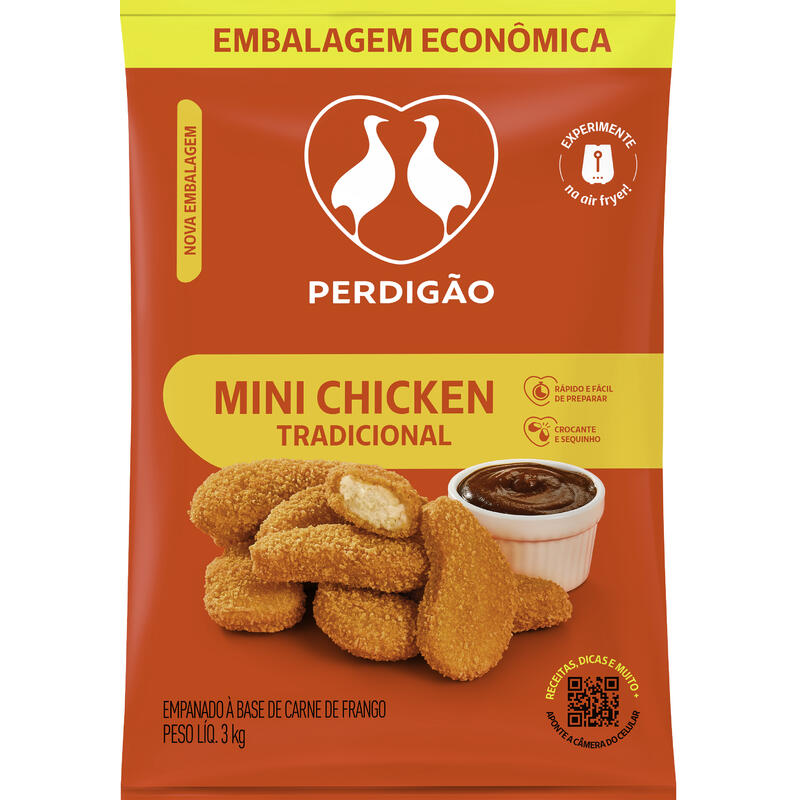 Mini Chicken de Frango Perdigão Congelado 3kg