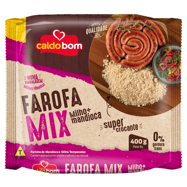 Farofa Caldo Bom 400g - Mix - Milho e Mandioca