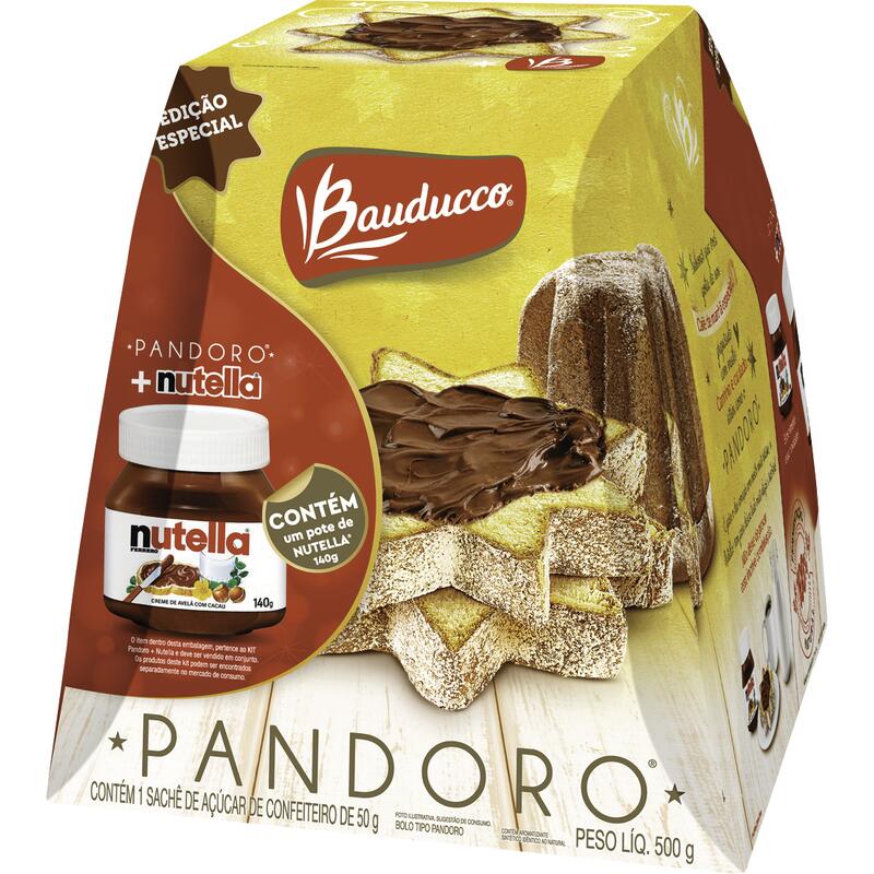 Panettone Pandoro Bauducco Nutella 500g