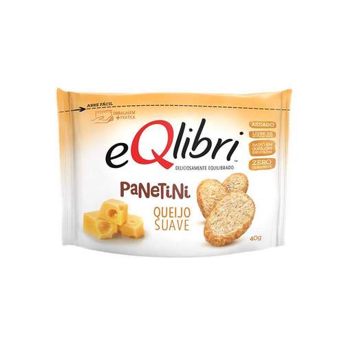 Snack Assado Eqlibri Panetini Queijo Suave 40g