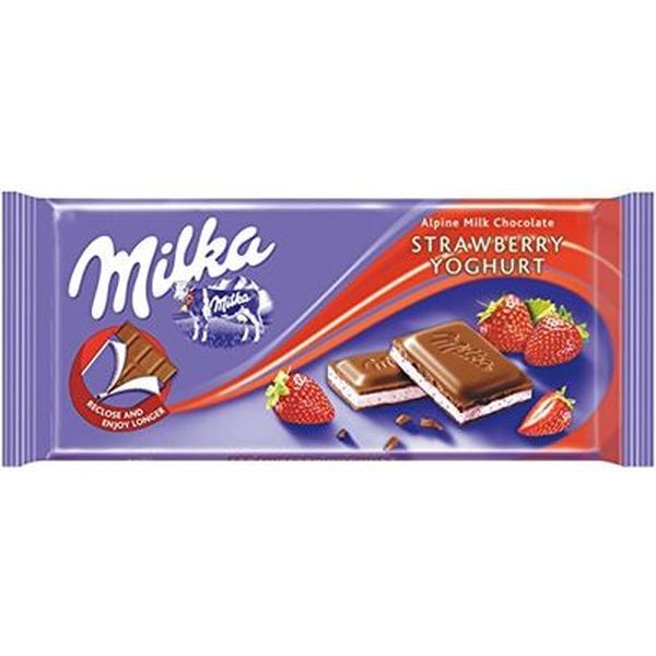 Chocolate Milka 100g - Morango