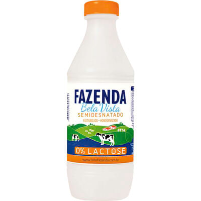 Leite Pasteurizado Fazenda Bela Vista Zero Lactose 1L