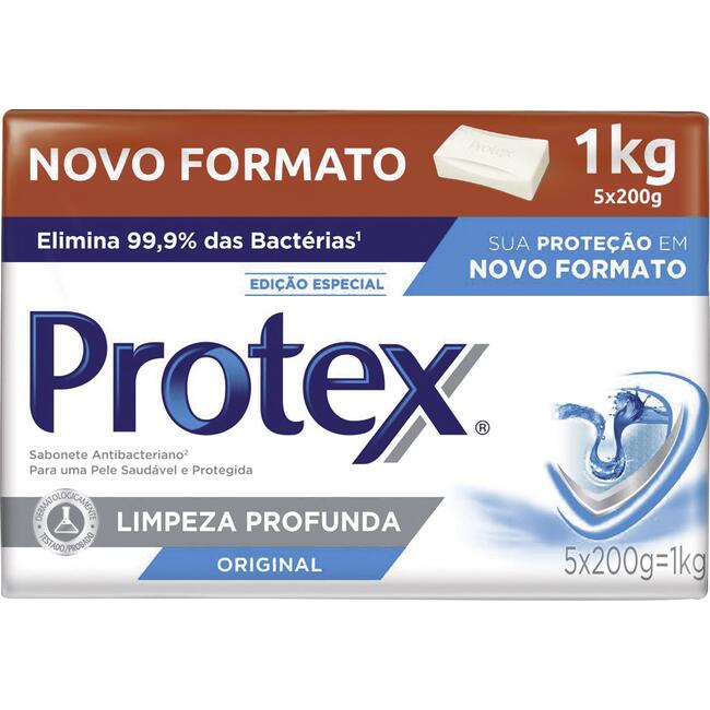 Sabonete Protex Limpeza profunda 5x200g
