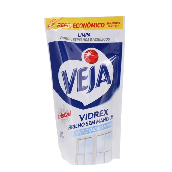 Limpa Vidros Veja 400ml - Cristal - Refil