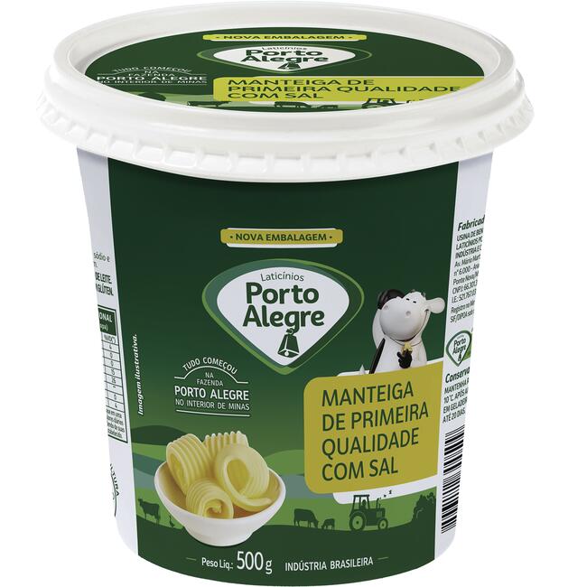 Manteiga Porto Alegre Com sal 500g