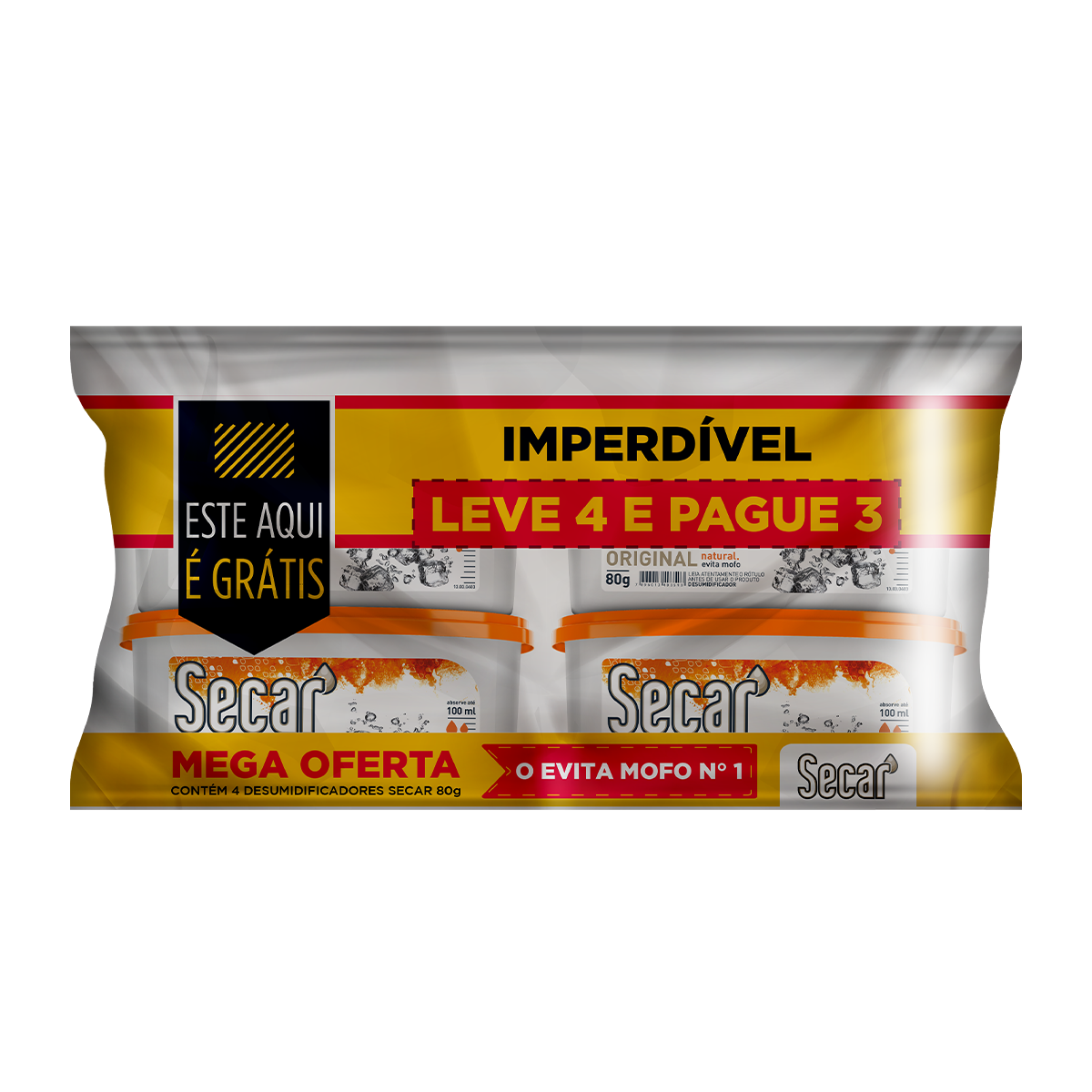 Antimofo SECAR 80g Leve 4 Pague 3 Unidades