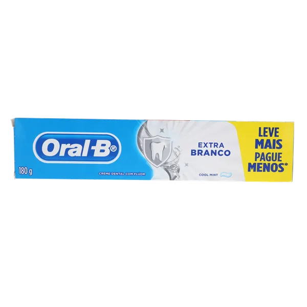 Creme Dental Oral-B 180g - Extra Branco - Leve Mais, Pague Menos