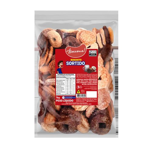 Biscoito Boccone Sortido 1kg
