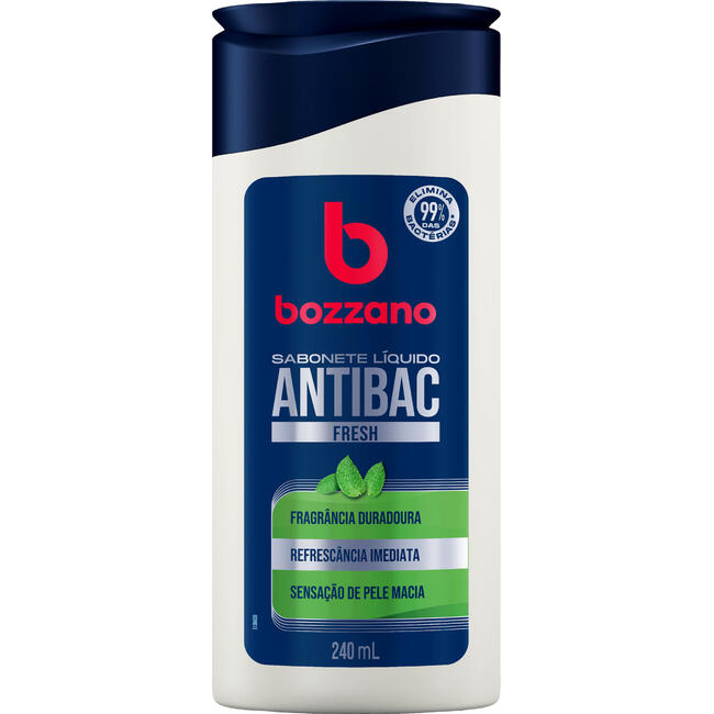 Sabonete Líquido Bozzano 240ml - Fresh - Antibac