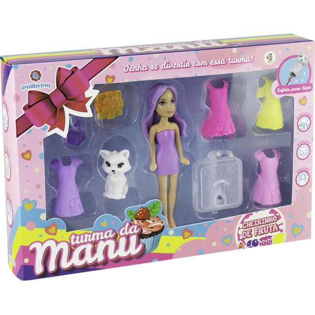 Boneca Polibrinq Turma da Manu un