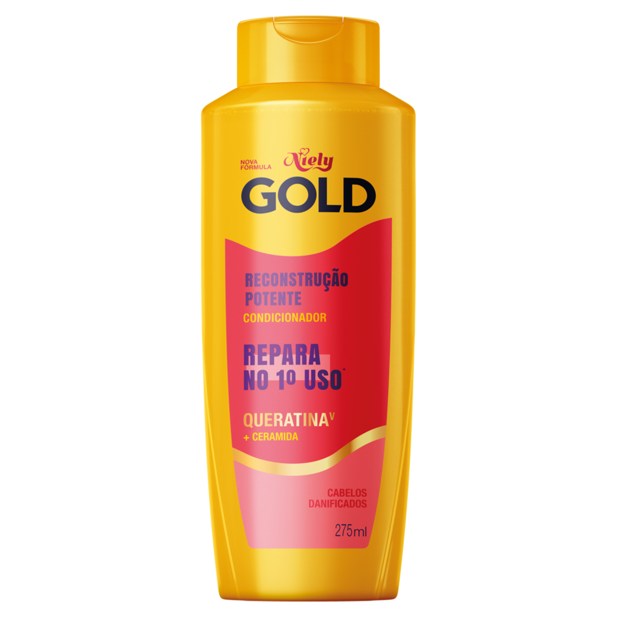 Condicionador Niely Gold Reconstrução Potente Frasco 275ml