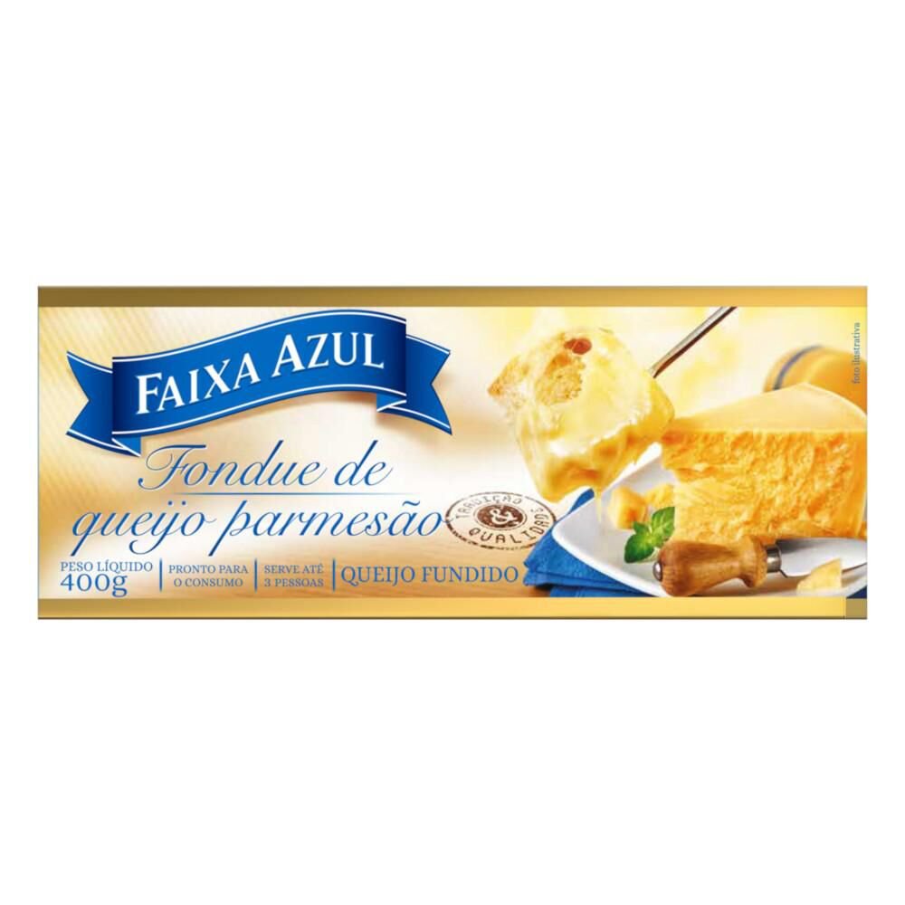 Fondue de Queijo Parmesão Faixa Azul Caixa 400g