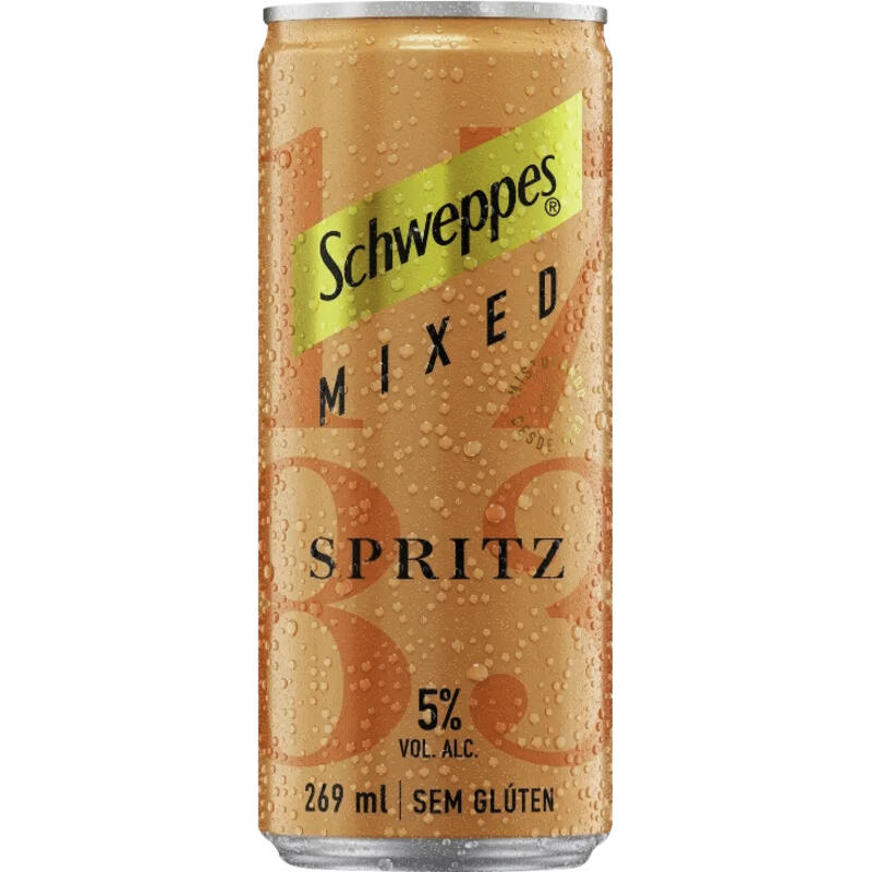 Bebida Mista SCHWEPPES Mixed Spritz Sem Glúten 269ml