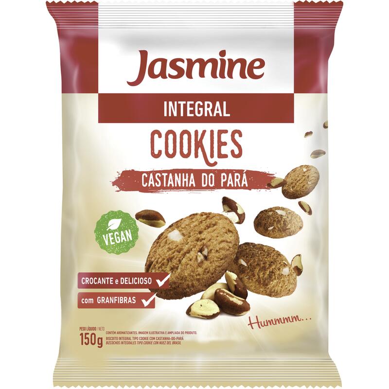 Biscoito Integral Cookies Jasmine Castanha do Pará 150g