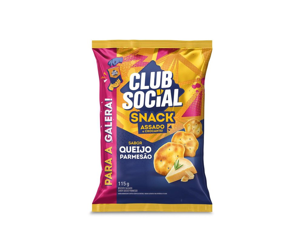 Snack CLUB SOCIAL Queijo Parmesão 115g