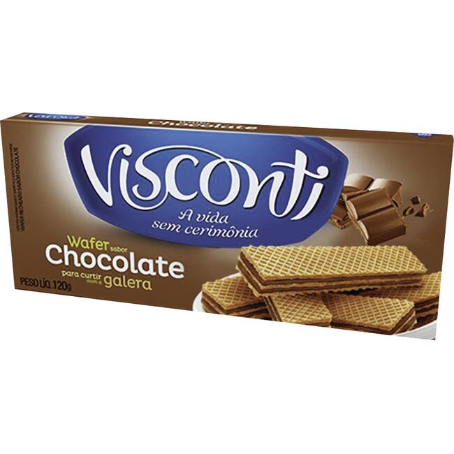 Biscoito Wafer Visconti Chocolate 120g