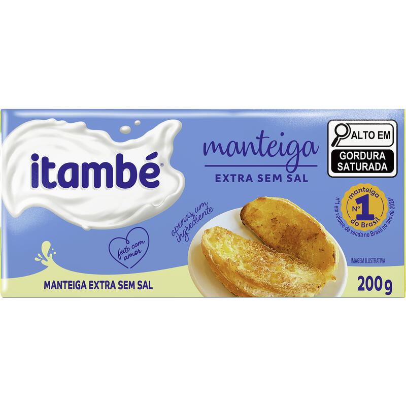 Manteiga Itambé Sem sal com 200g