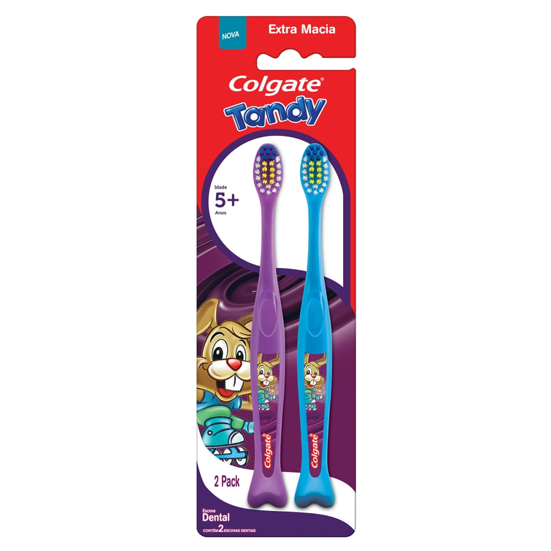 Escova Dental Infantil Extramacia Colgate Tandy 2 Un