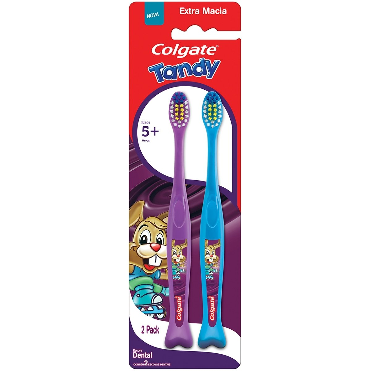 Escova Dental Infantil Extramacia Colgate Tandy 2 Un