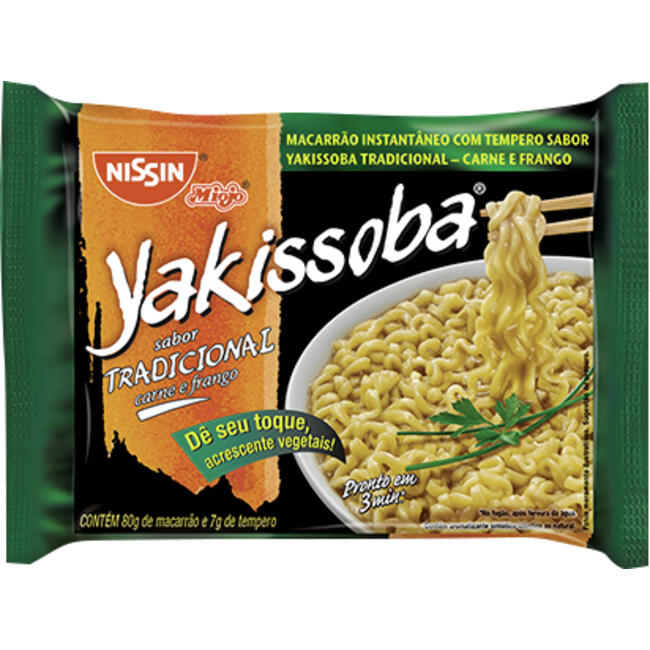 Macarrão Instantâneo Nissin Yakissoba Tradicional 87g