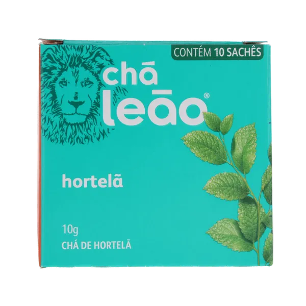 Chá Matte Leão Ervas 10g - Hortelã - Com 10 Saquinhos