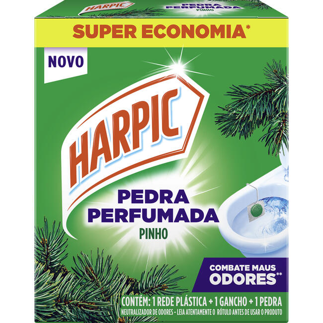 Harpic Pedra Perfumada Neutralizador de Odores Pinho 1un 40% DE DESCONTO