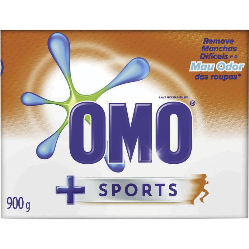 Lava Roupas em Pó Omo Sports 900g