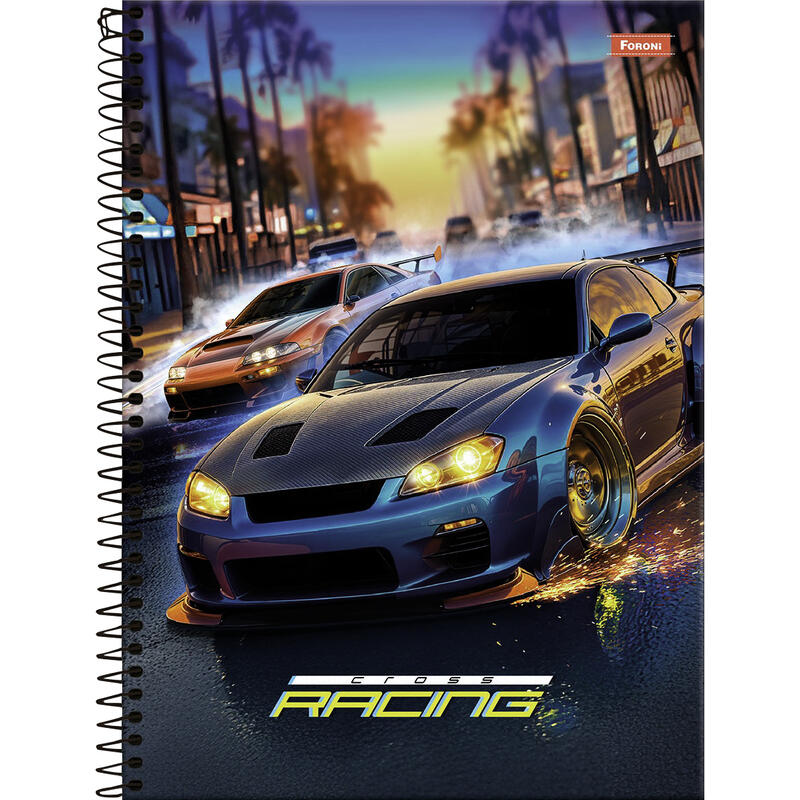 Caderno Cross Racing Foroni 80 folhas un