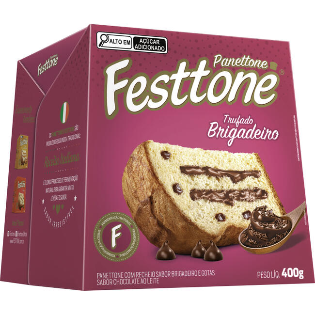 Panettone Trufado Festtone Brigadeiro 400g