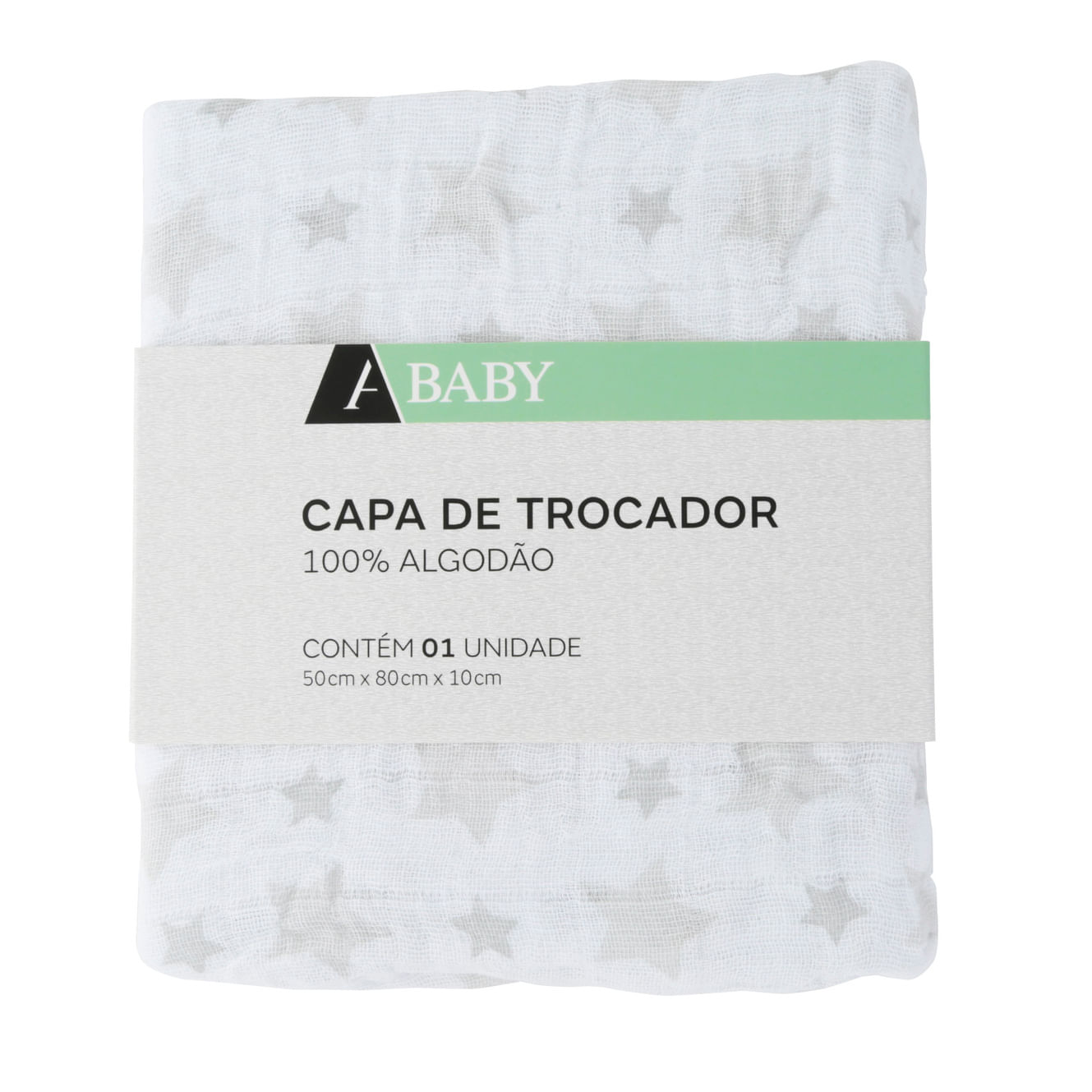 Capa Trocador A\BABY Algodão  80x50cm