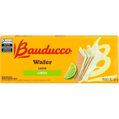 Biscoito Wafer Bauducco Limão 92g