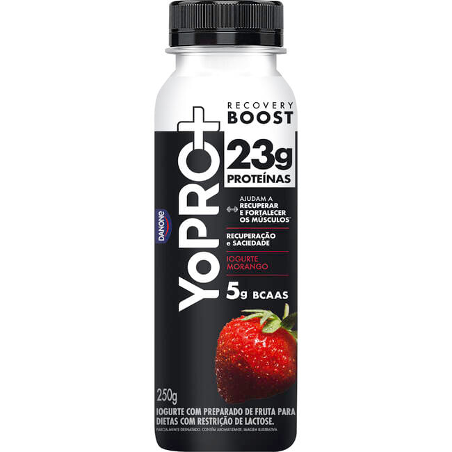 Iogurte YOPRO 23g de Proteínas Morango Zero Lactose 250g