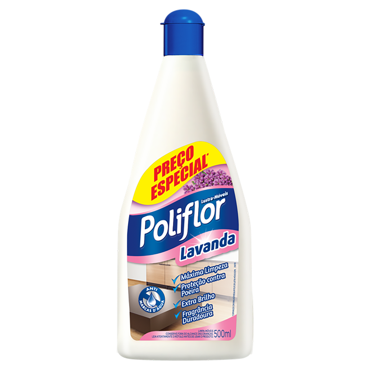 Lustra Móveis Poliflor 500mL 20% de desconto