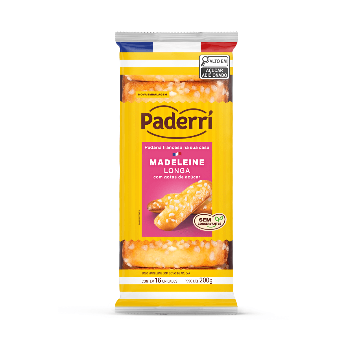 Madeleine Paderrí Com Açúcar 200g