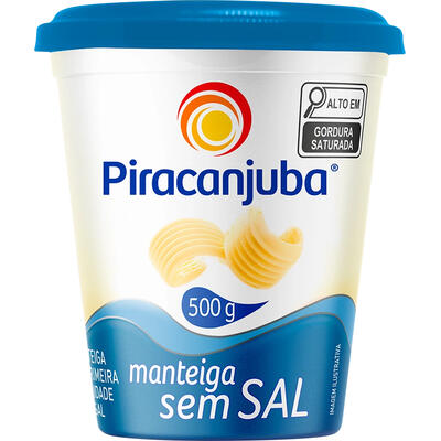 Manteiga Piracanjuba Sem sal 500g