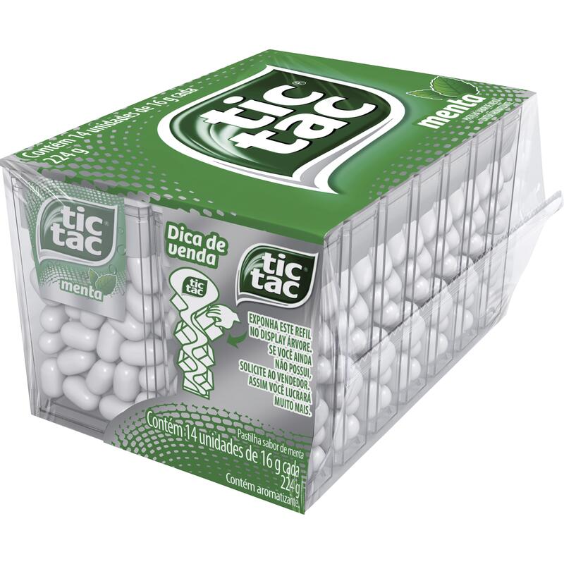 Pastilha Tic Tac Menta 14x16g