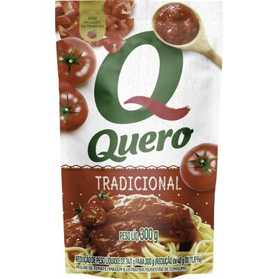 Molho de Tomate Quero Tradicional 300g
