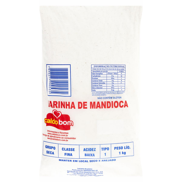 Farinha de Mandioca Caldo Bom 1kg - Amarrada
