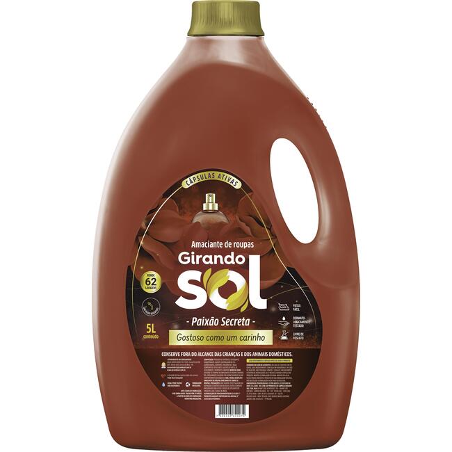 Amaciante para Roupas Girando Sol Vermelho 5L