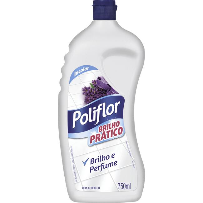 Cera Líquida Incolor Poliflor Brilho Prático 750ml