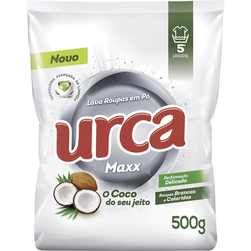 Detergente em Pó Urca Maxx Coco 500g