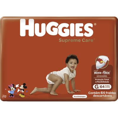 Fralda Descartável Huggies Supreme Care G 64 un