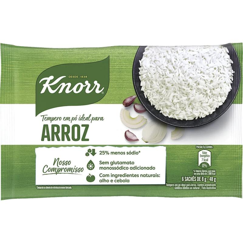 Tempero Meu Arroz Knorr Alho e Cebola 48g