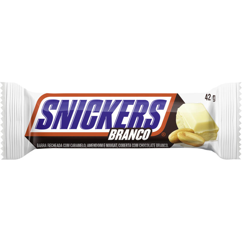 Chocolate Branco Snickers Pacote 42g