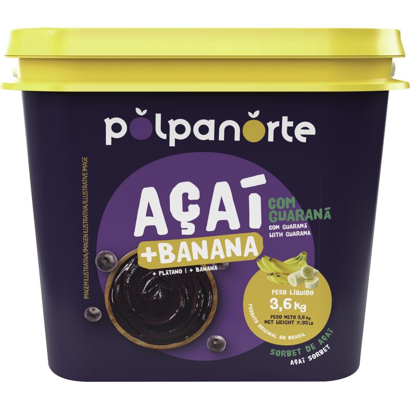 Açaí Polpa Norte Congelado Banana 3,6kg