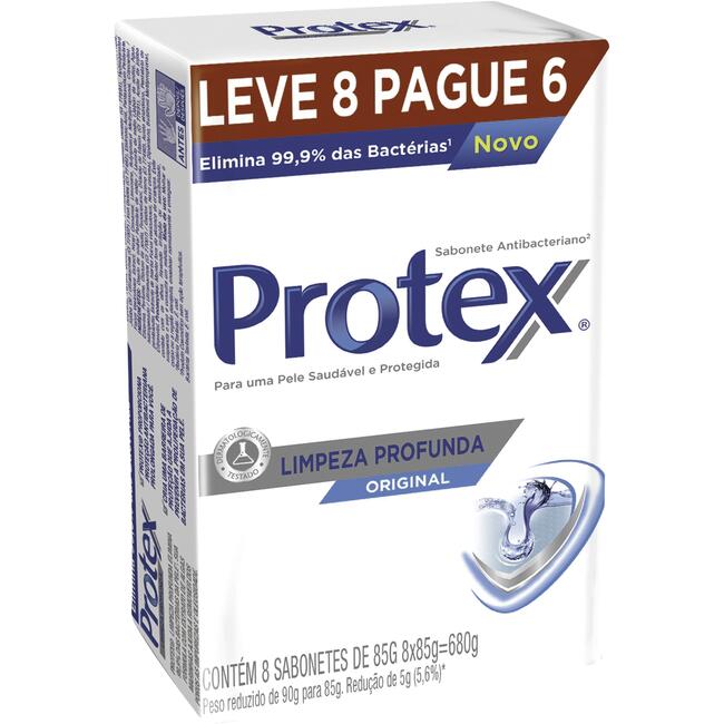 Sabonete Protex Limpeza Profunda 8x85g