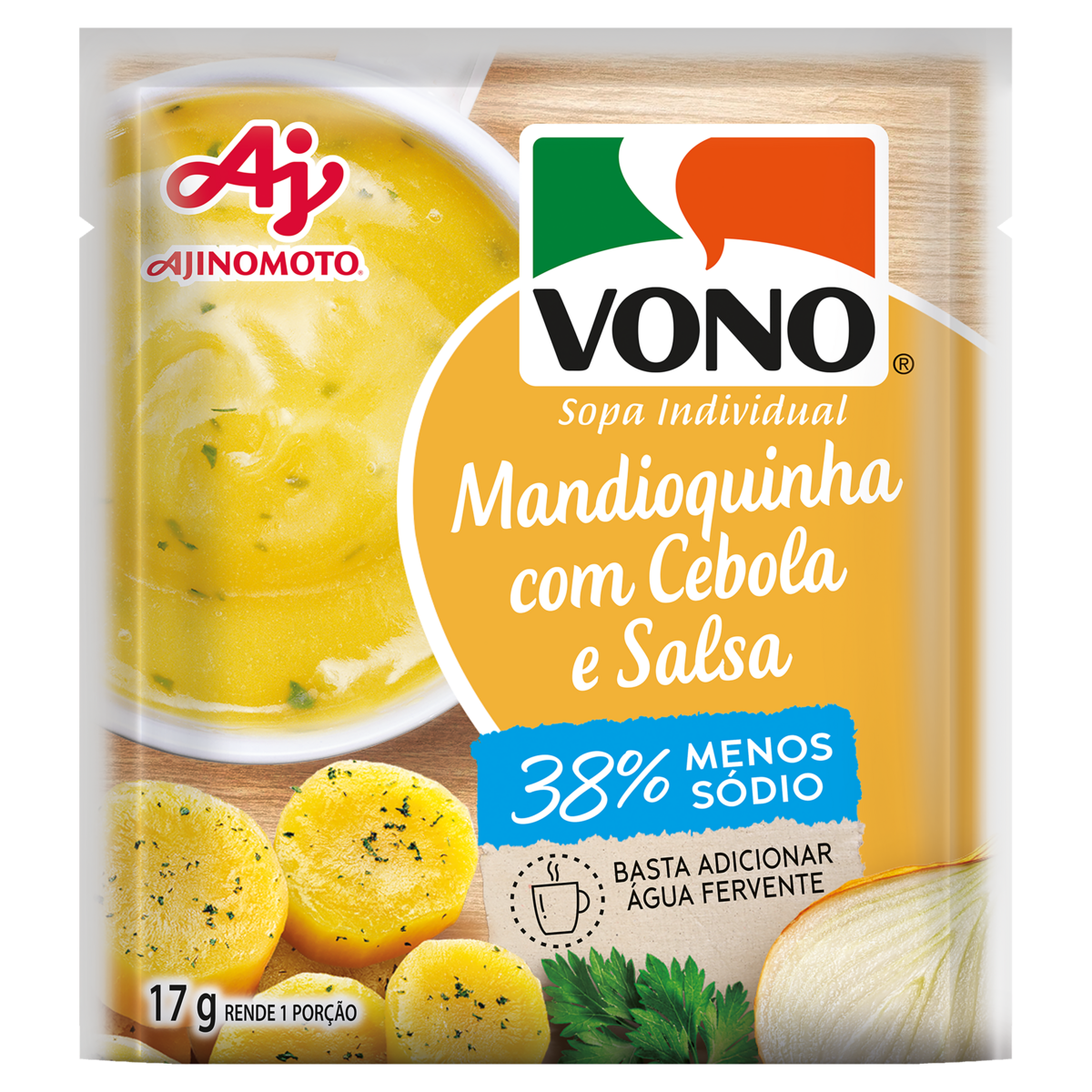 Sopa VONO Mandioquinha Cebola com Salsa Menos Sódio 17g