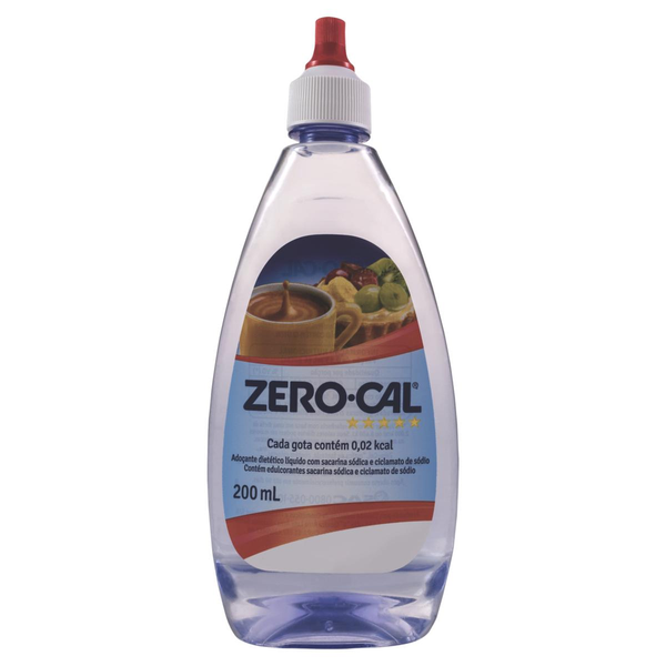 Zero-Cal Sacarina Adoçante Líquido 200ml