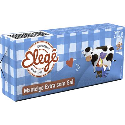 Manteiga Elegê Sem Sal 200g