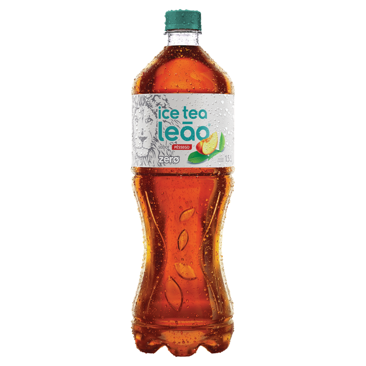Chá Preto Ice Tea Pêssego Leão Zero Garrafa 1,5l